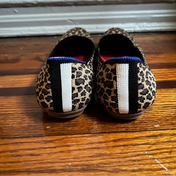 Rothy's Women's The Loafer Flats Slip-on Shoe Little Cat Leopard, size 7 - Picture 6 of 8